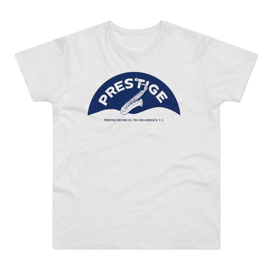 Prestige Records T Shirt (Standaard Gewicht) Saxophone Design
