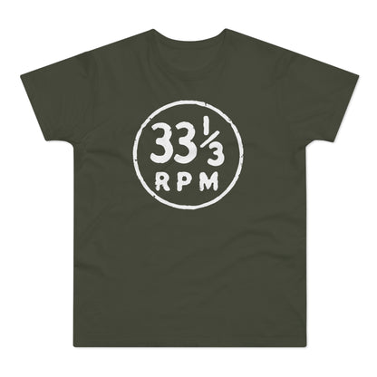 33 1/3 RPM T Shirt (Standaard Gewicht)