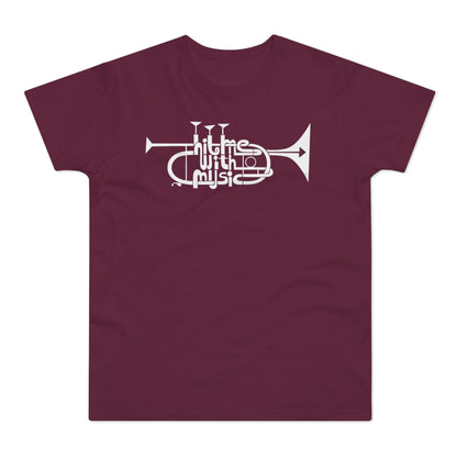 Hit Me With Music T Shirt (Standaard Gewicht)