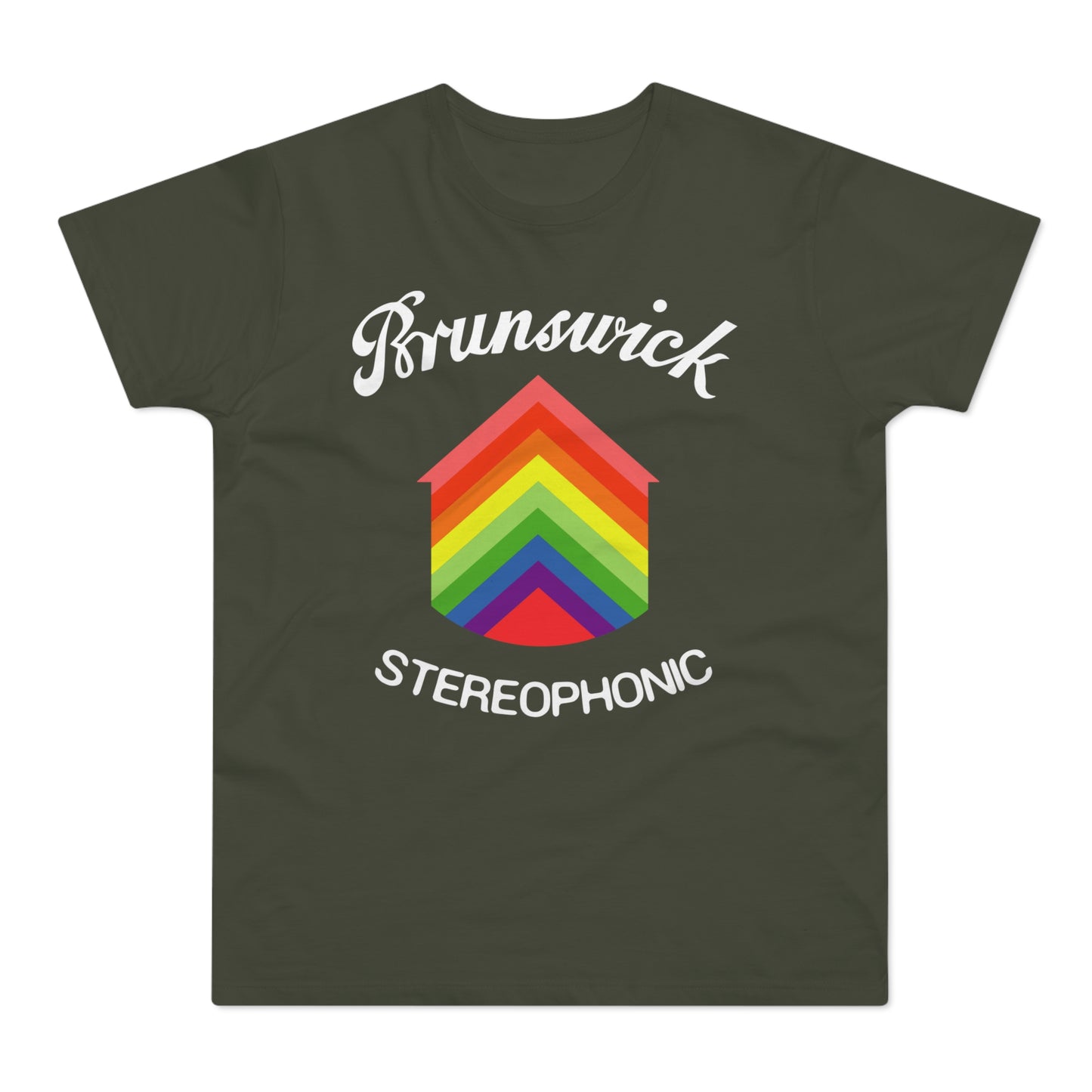 Brunswick Records Stereophonic T Shirt (Standaard Gewicht)