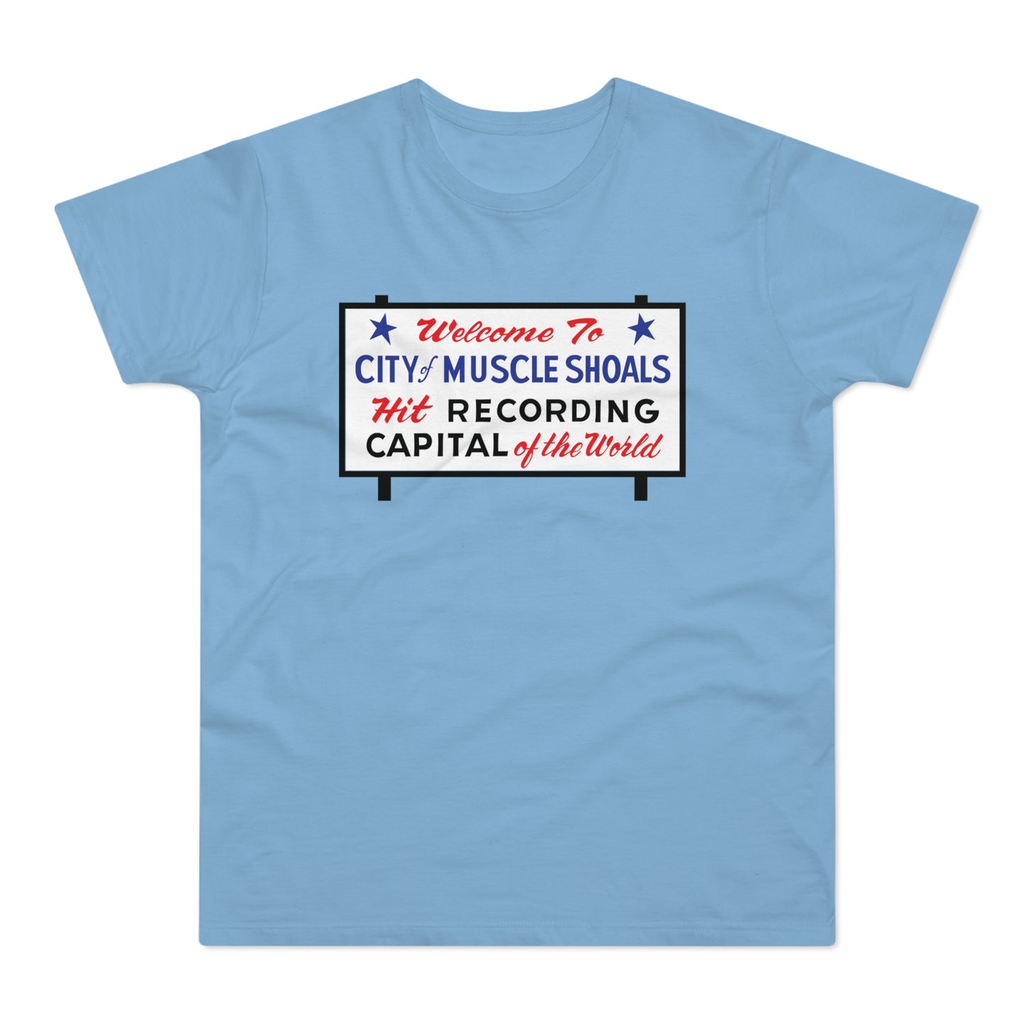Welcome To Muscle Shoals T Shirt (Standaard Gewicht)