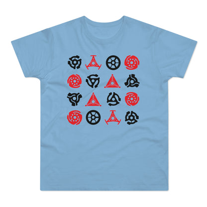 16 Record Adaptors T Shirt (Standaard Gewicht)