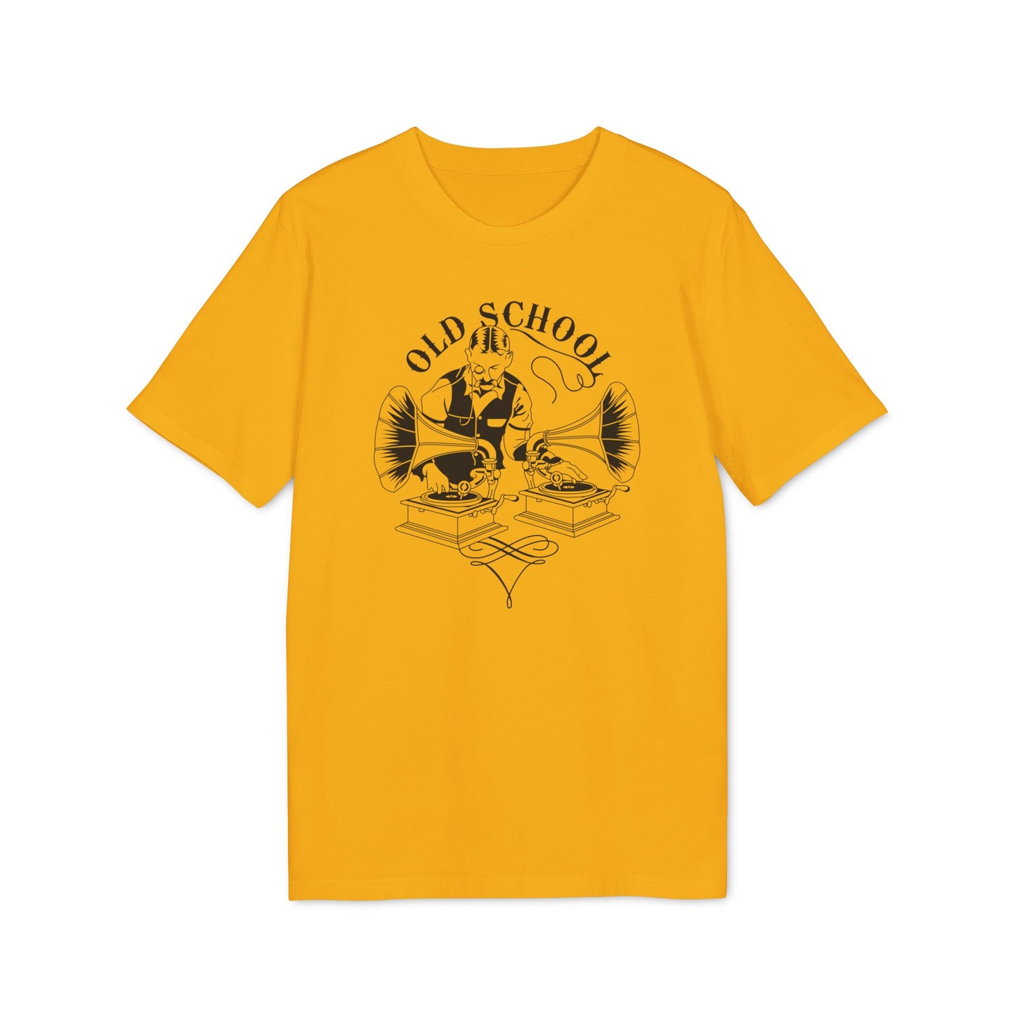 Old School DJ T Shirt (Premium Biologisch)