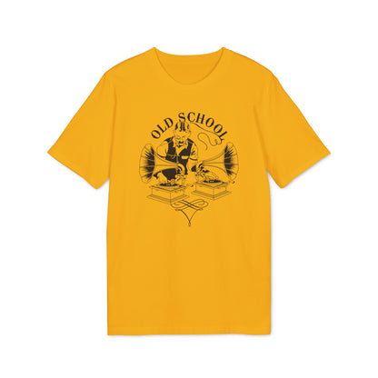 Old School DJ T Shirt (Premium Biologisch)