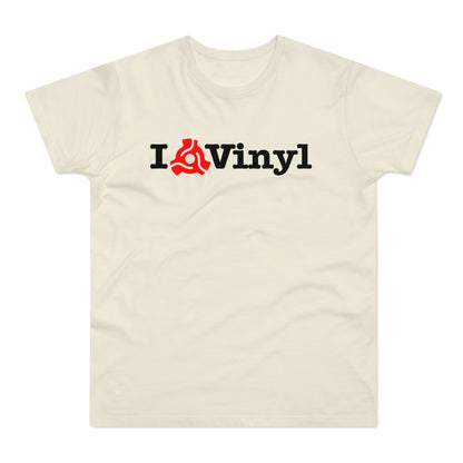 I Love Vinyl T Shirt (Standaard Gewicht)