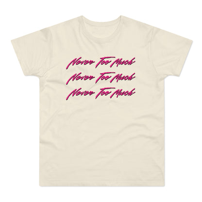 Never Too Much Luther Vandross T Shirt (Standaard Gewicht)