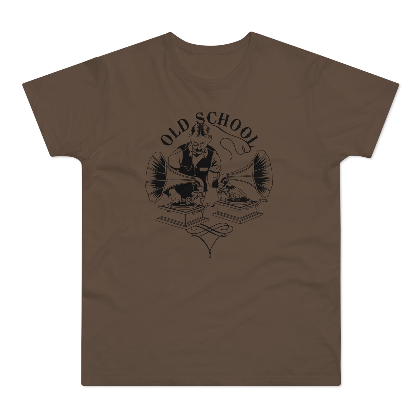 Old School DJ T Shirt (Standaard Gewicht)