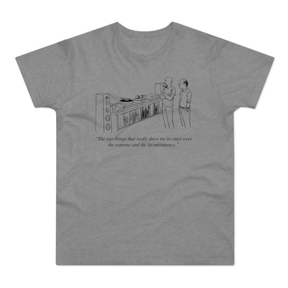 Vinyl Inconvenience T Shirt (Standaard Gewicht)