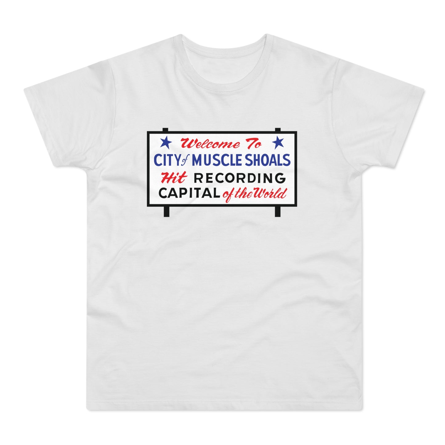 Welcome To Muscle Shoals T Shirt (Standaard Gewicht)