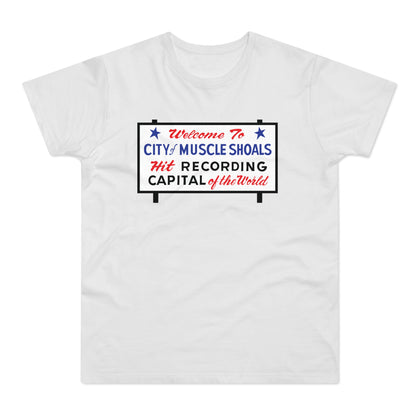 Welcome To Muscle Shoals T Shirt (Standaard Gewicht)