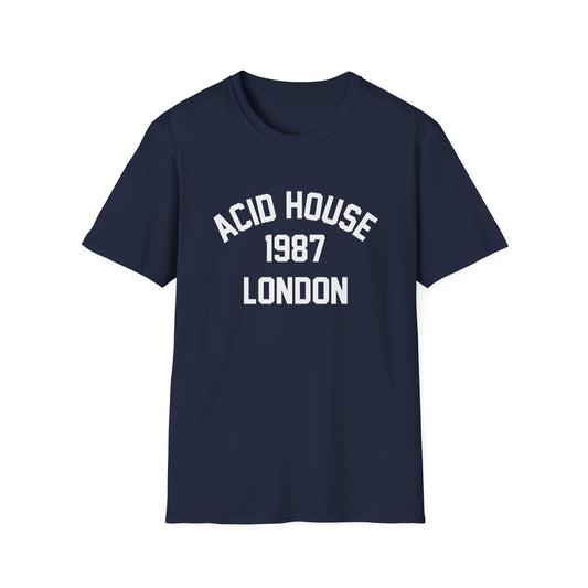 London 1987 Acid House T Shirt (M) - BLACK FRIDAY - NOG SLECHTS 1 STUK – 50% KORTING