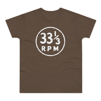33 1/3 RPM T Shirt (Standaard Gewicht)