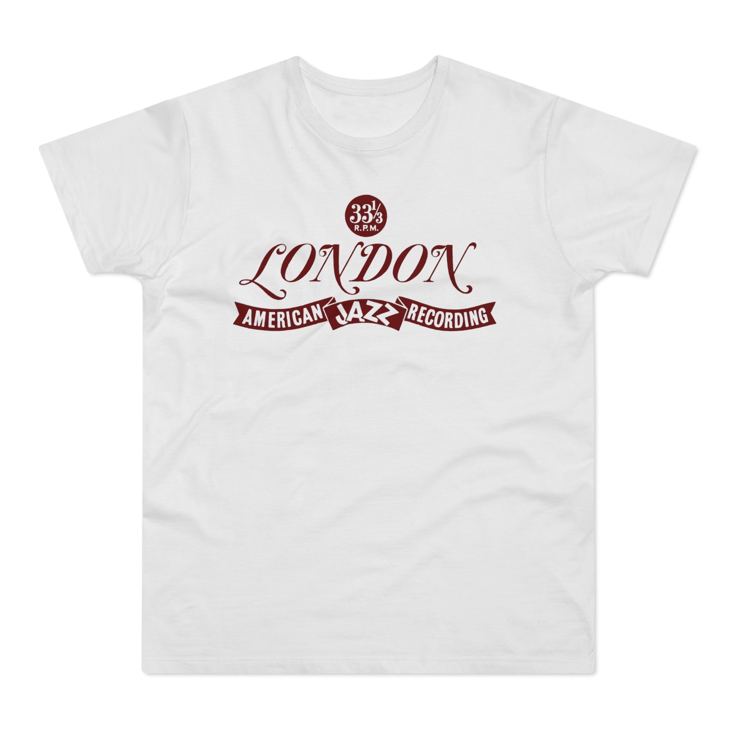 London American Jazz Records T Shirt (Standaard Gewicht)
