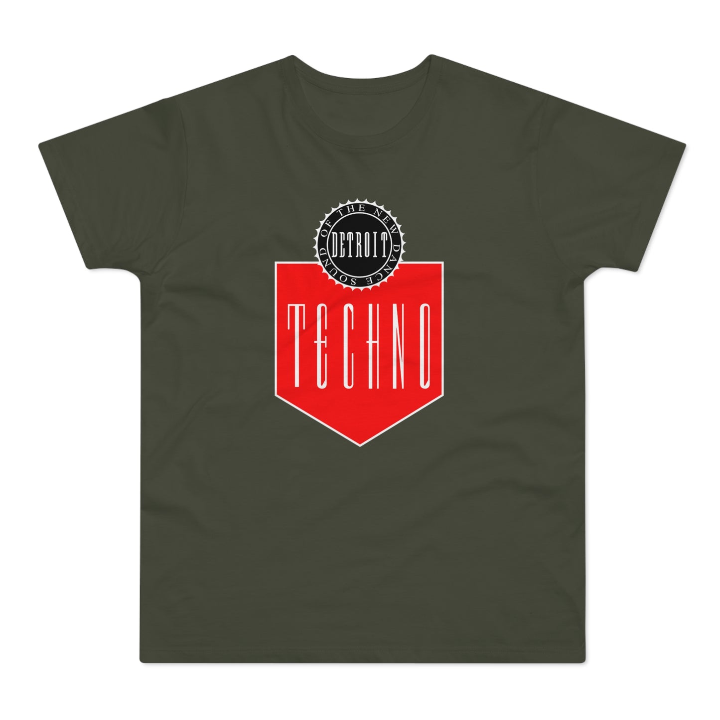 Detroit Sound Of Techno T Shirt (Standaard Gewicht)