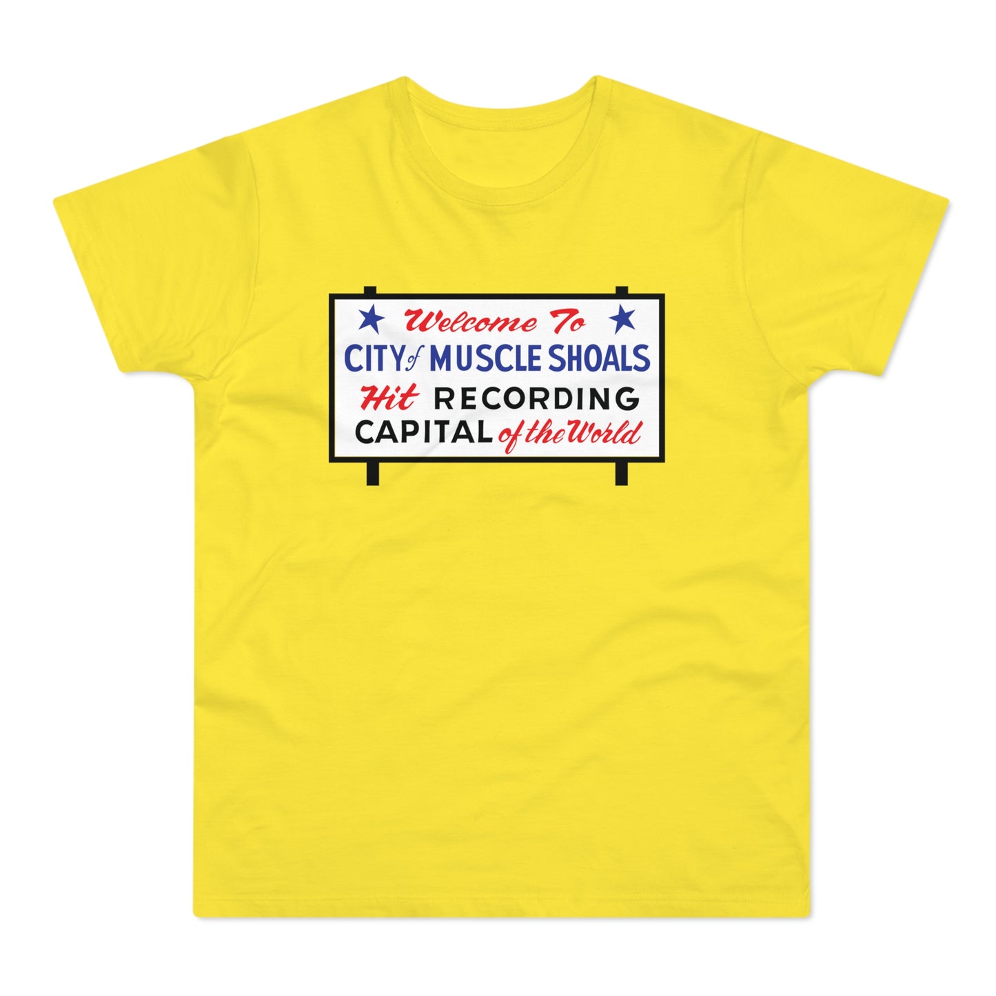 Welcome To Muscle Shoals T Shirt (Standaard Gewicht)