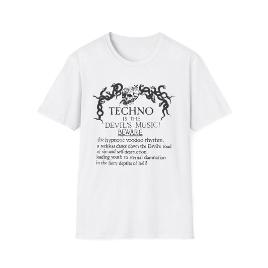 Techno is The Devil's Music T Shirt (2XL) - BLACK FRIDAY - NOG SLECHTS 1 STUK – 50% KORTING