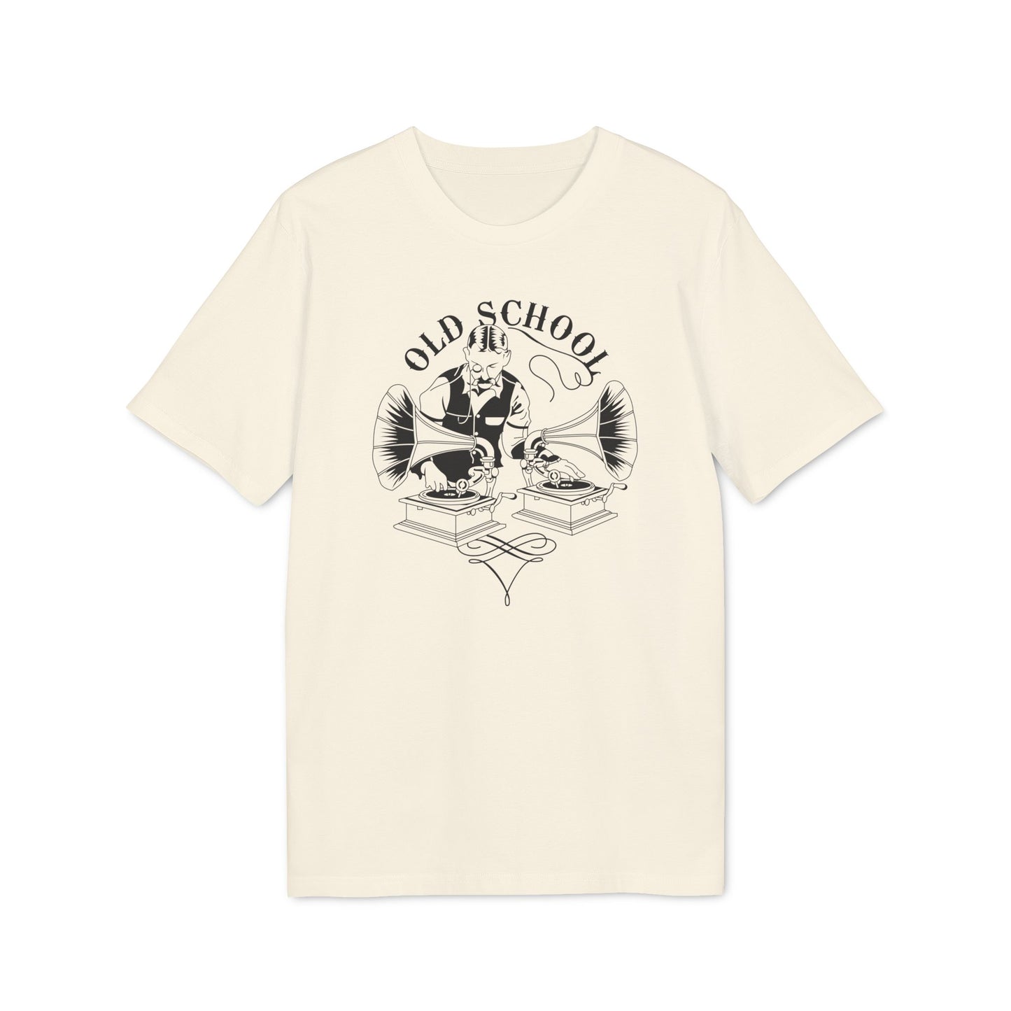 Old School DJ T Shirt (Premium Biologisch)