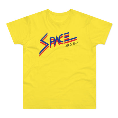 Space Disco Ibiza '87 T Shirt (Standaard Gewicht)