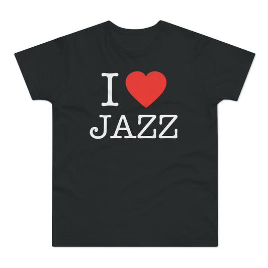 I Love Jazz T Shirt (Standaard Gewicht)