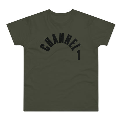 Channel 1 Records T Shirt (Standaard Gewicht)