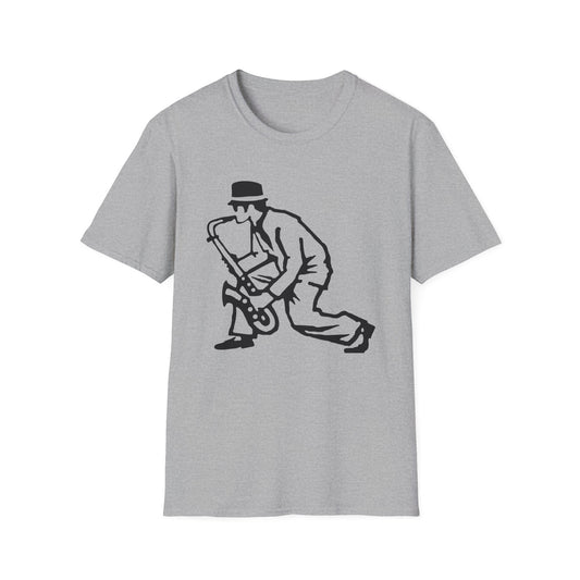 Sax Man T Shirt (M) - BLACK FRIDAY - NOG SLECHTS 1 STUK – 50% KORTING