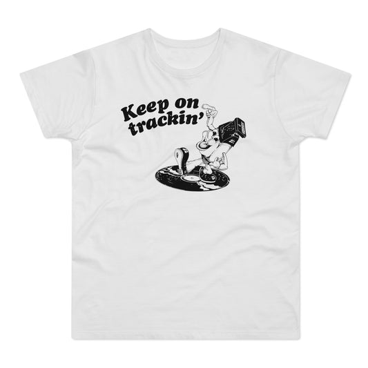 Keep On Tracking T Shirt (Standaard Gewicht)