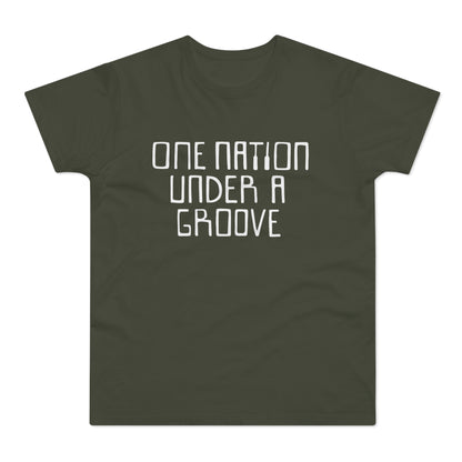 One Nation Under A Groove T Shirt (Standaard Gewicht)