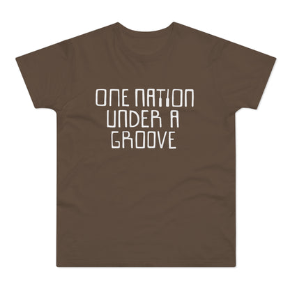 One Nation Under A Groove T Shirt (Standaard Gewicht)