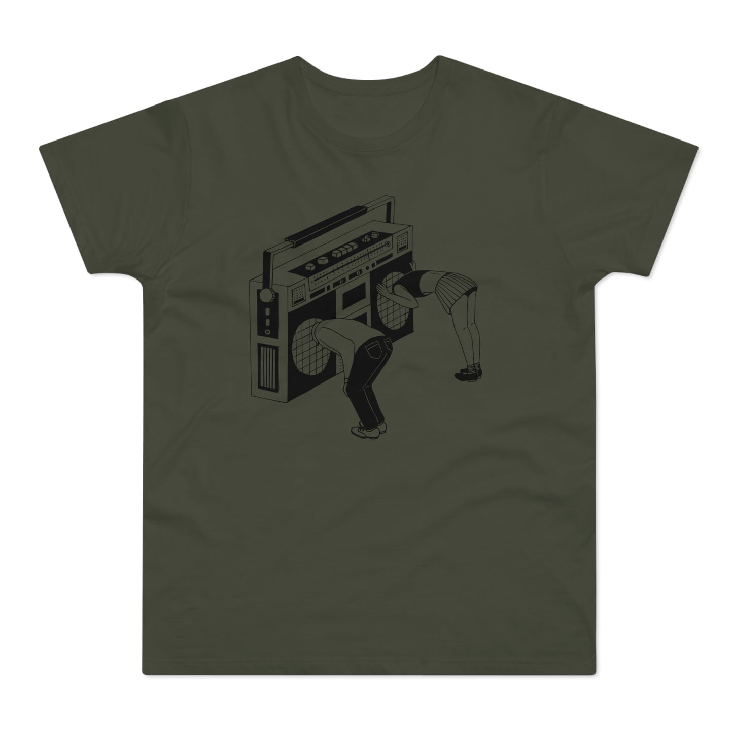 Ghetto Blaster T Shirt (Standaard Gewicht)