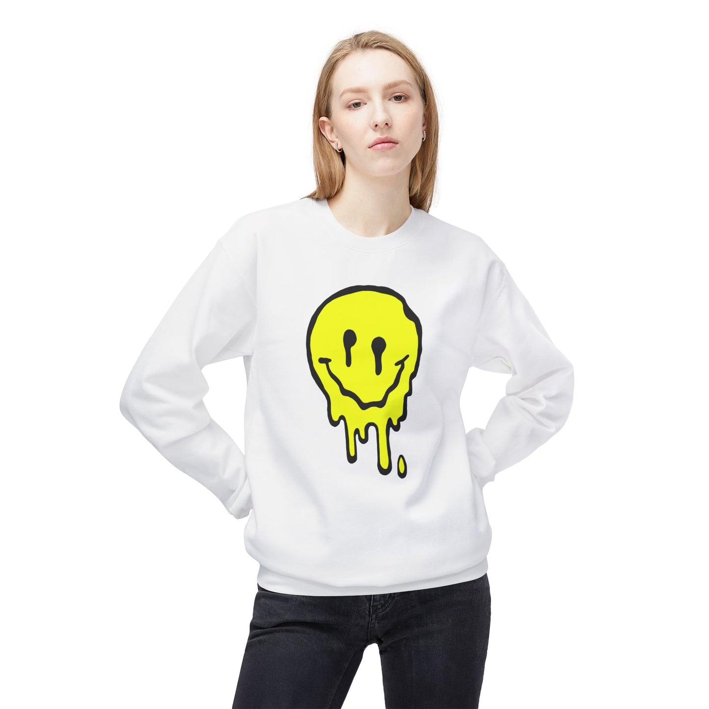 Melted Smiley Acid House Sweatshirt