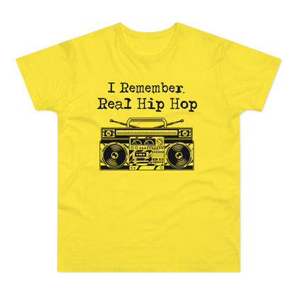 I Remember Real Hip Hop T Shirt (Standaard Gewicht)