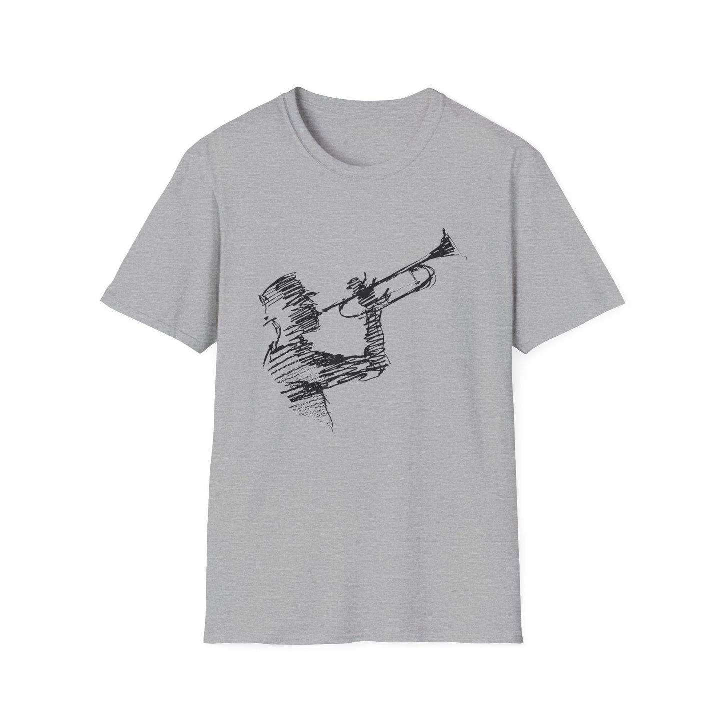 Jazz Trumpet Guy T Shirt (XL) - BLACK FRIDAY - NOG SLECHTS 1 STUK – 50% KORTING