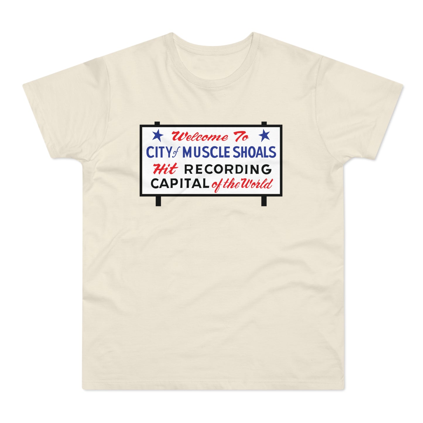 Welcome To Muscle Shoals T Shirt (Standaard Gewicht)