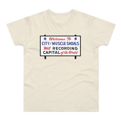 Welcome To Muscle Shoals T Shirt (Standaard Gewicht)