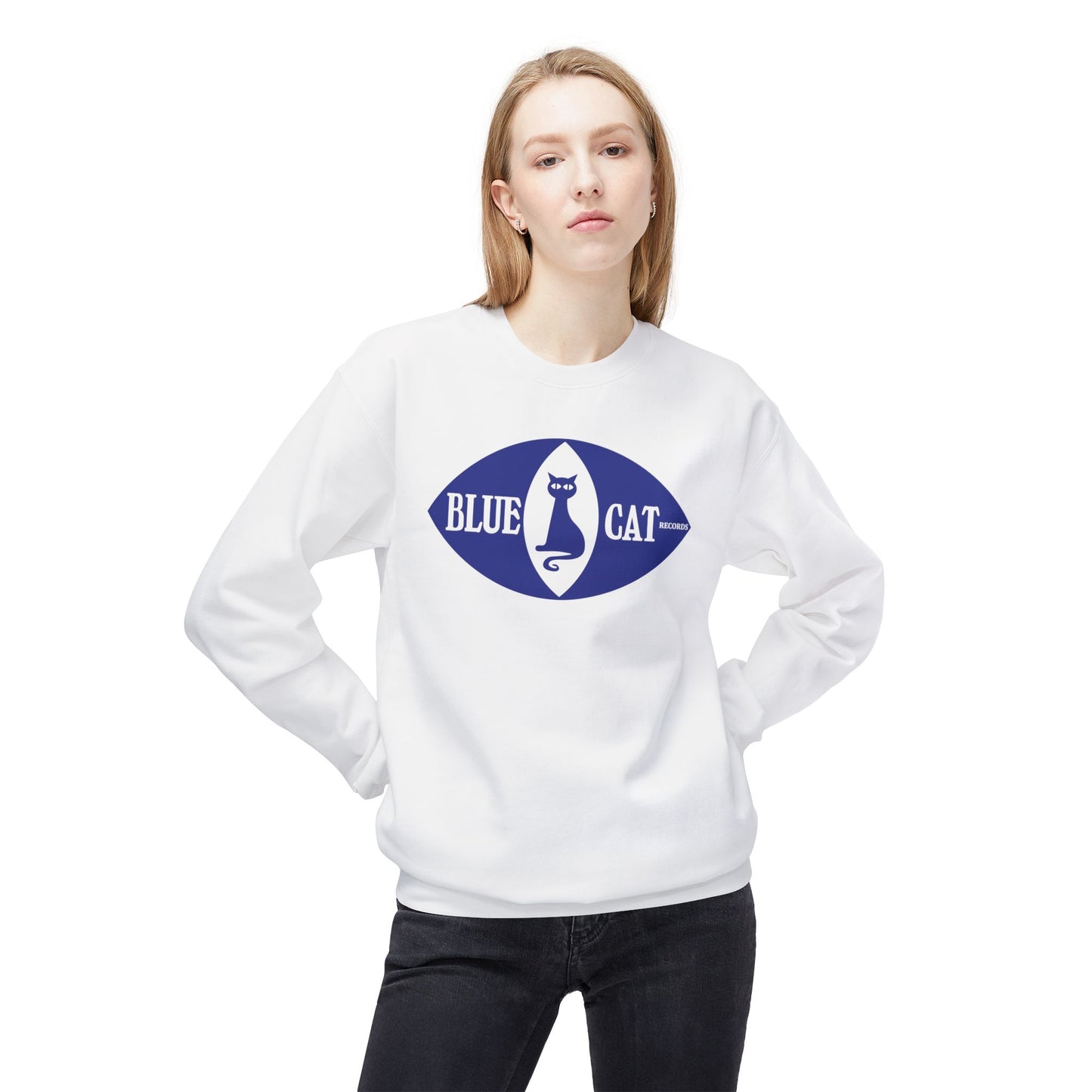 Blue Cat Eye Sweatshirt