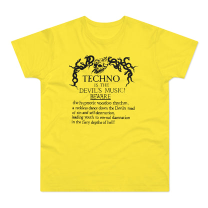 Techno is The Devil's Music T Shirt (Standaard Gewicht)