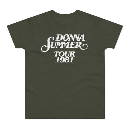 Donna Summer Tour 1981 T Shirt (Standaard Gewicht)