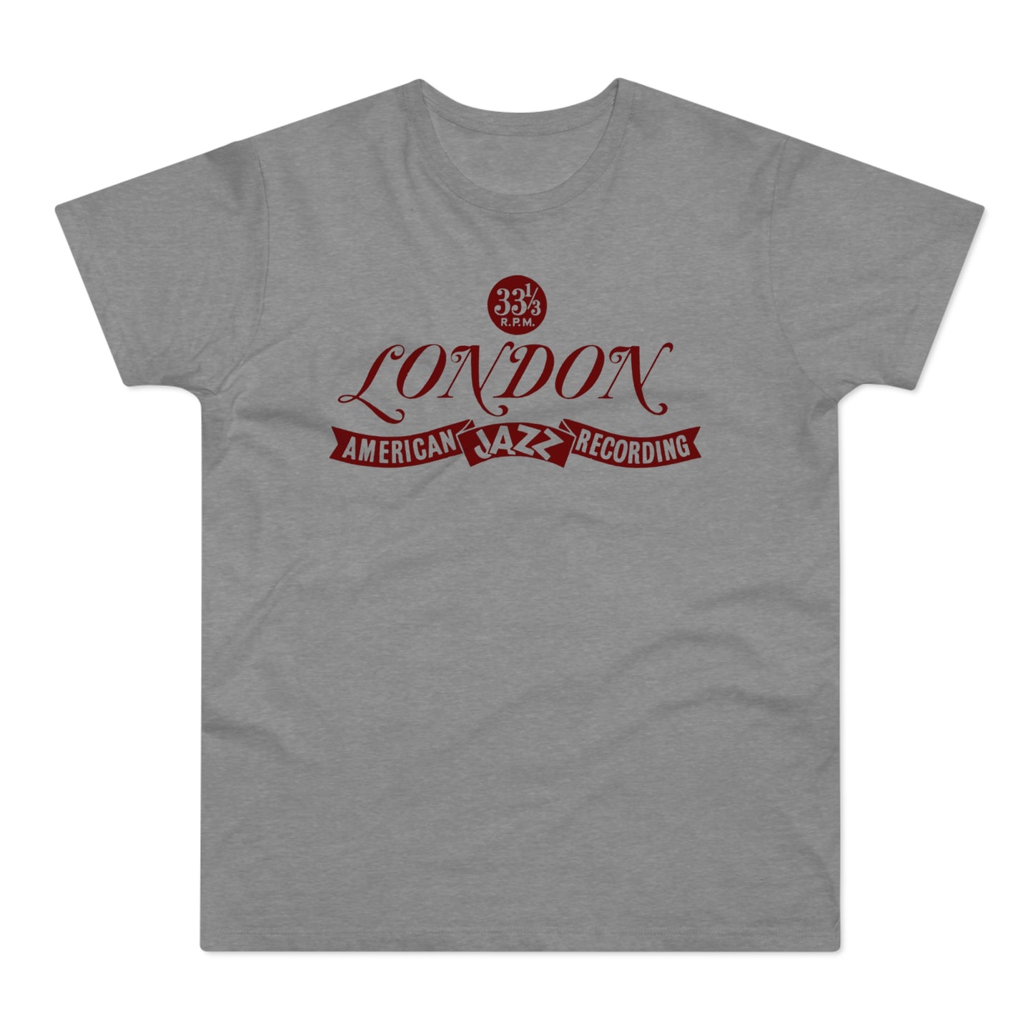 London American Jazz Records T Shirt (Standaard Gewicht)