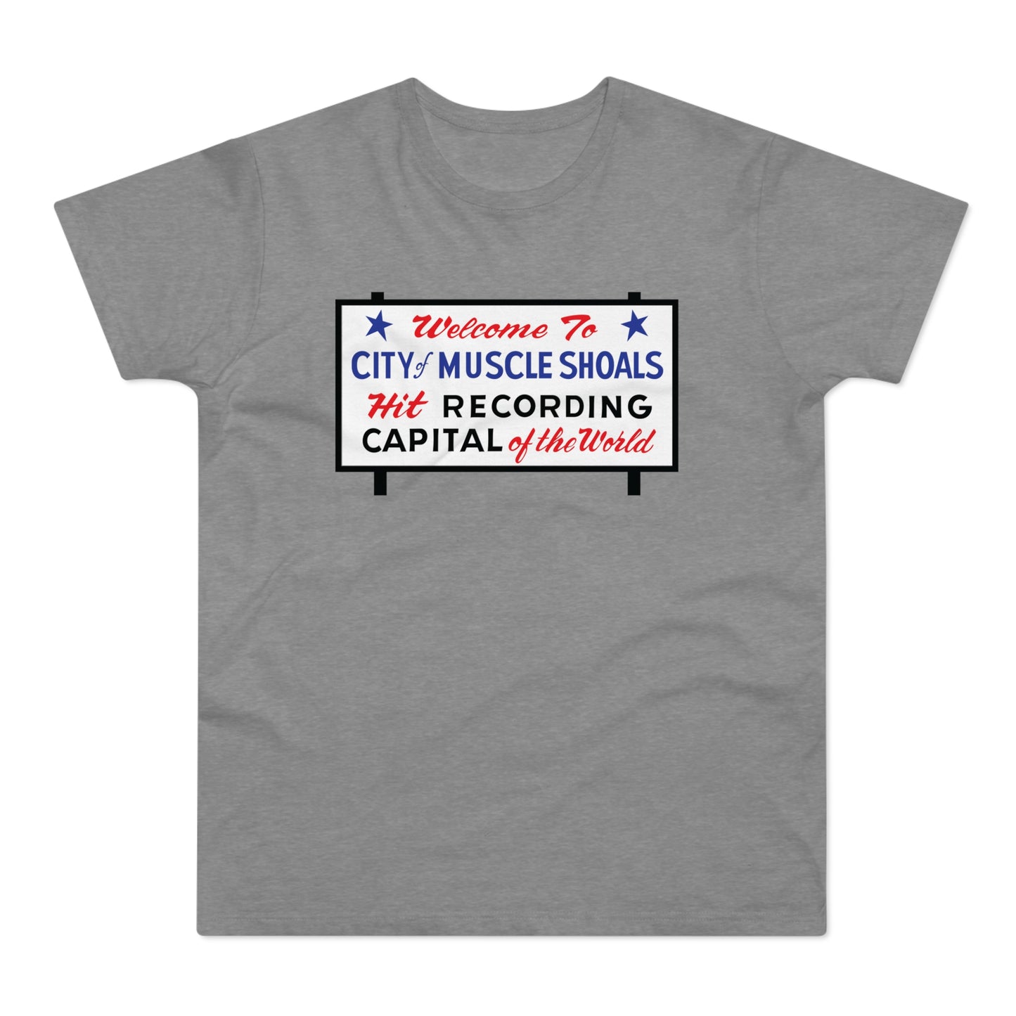 Welcome To Muscle Shoals T Shirt (Standaard Gewicht)