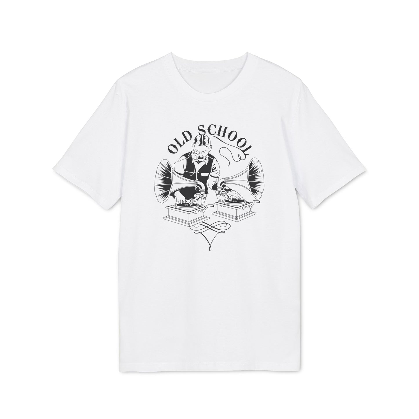 Old School DJ T Shirt (Premium Biologisch)