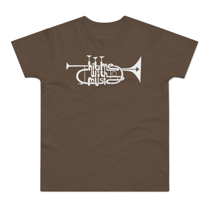 Hit Me With Music T Shirt (Standaard Gewicht)