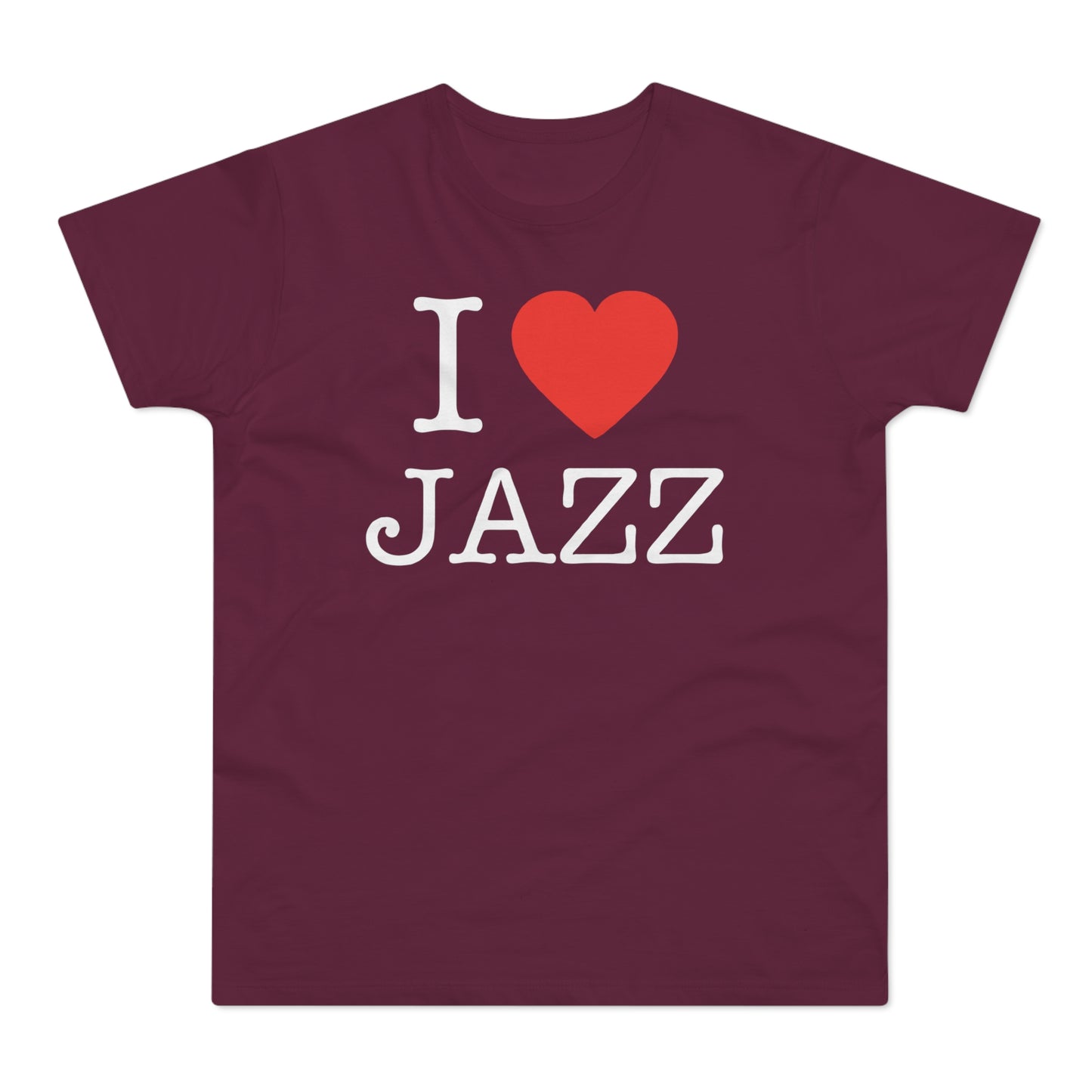 I Love Jazz T Shirt (Standaard Gewicht)