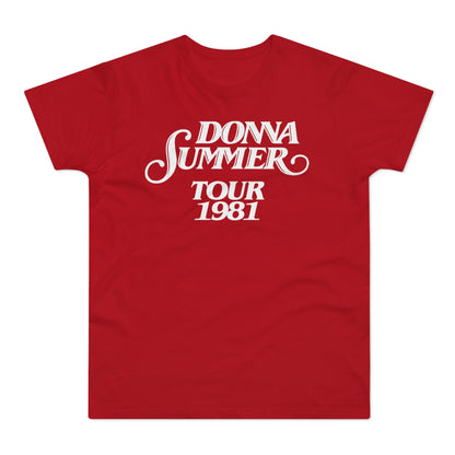 Donna Summer Tour 1981 T Shirt (Standaard Gewicht)