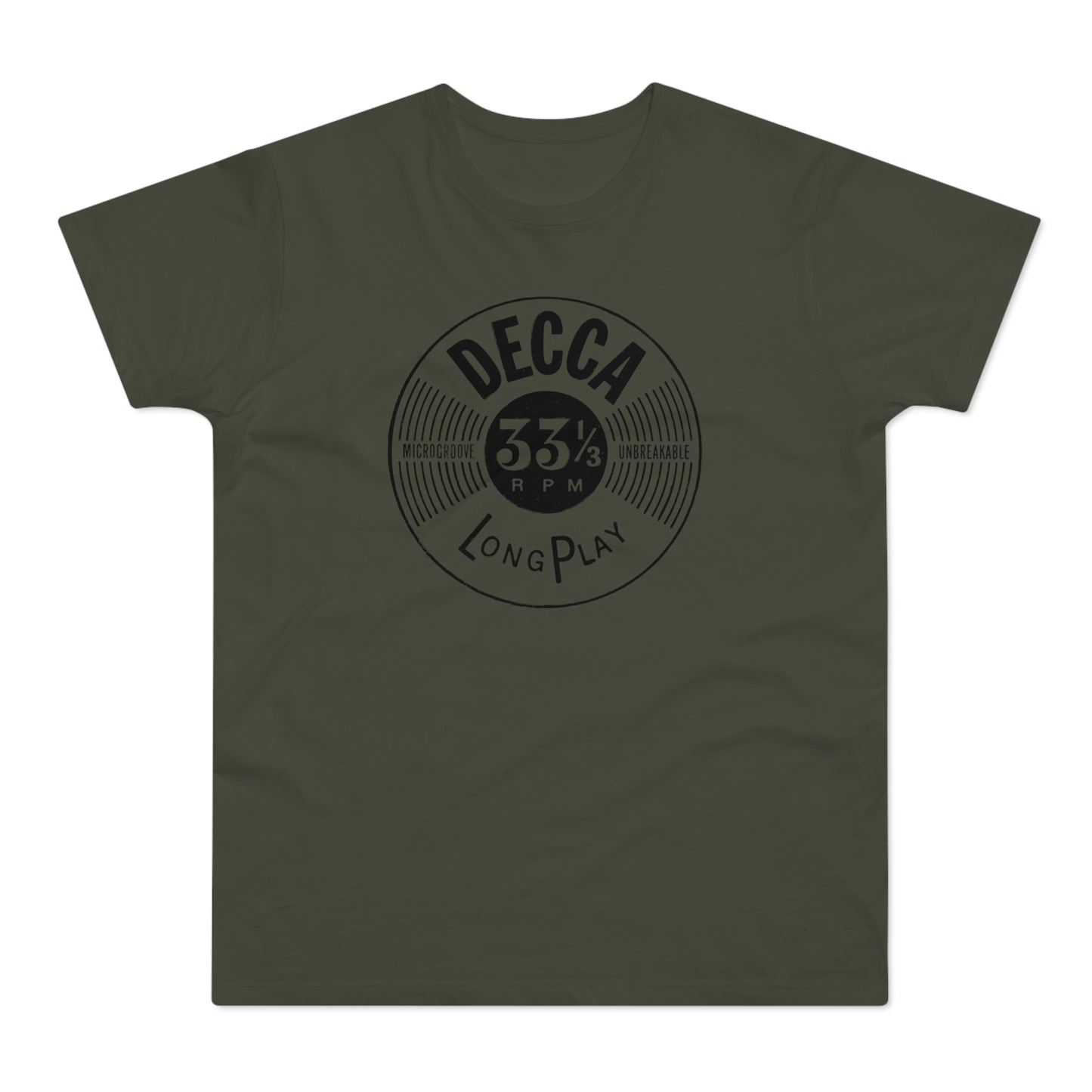 Decca Records Long Play T Shirt (Standaard Gewicht)