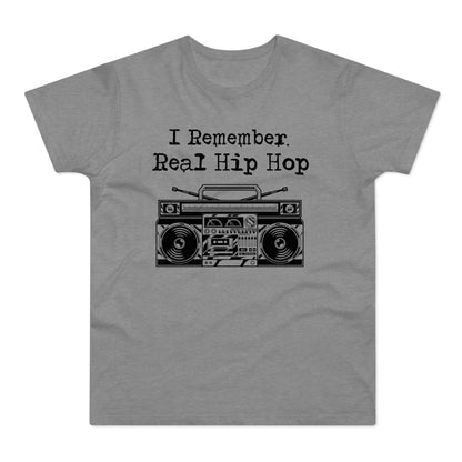 I Remember Real Hip Hop T Shirt (Standaard Gewicht)