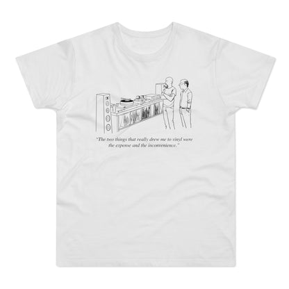 Vinyl Inconvenience T Shirt (Standaard Gewicht)