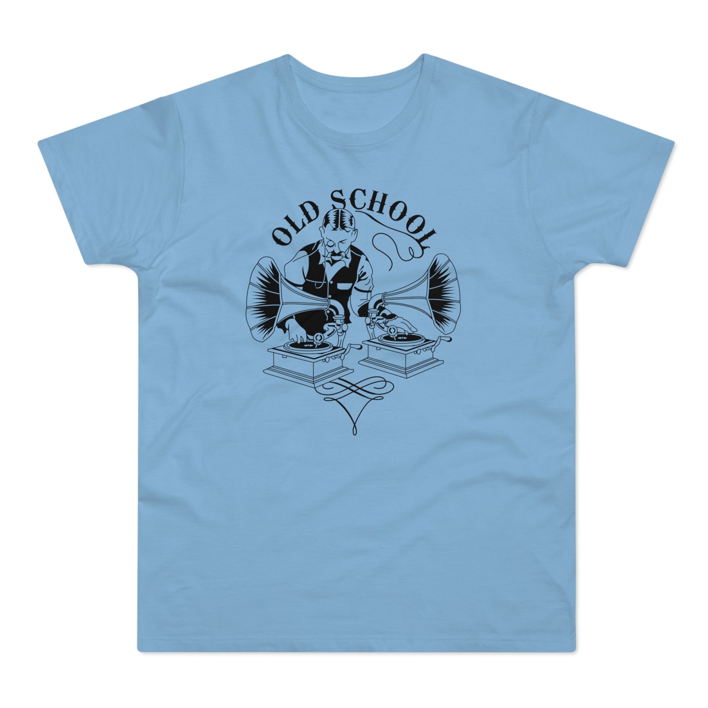 Old School DJ T Shirt (Standaard Gewicht)