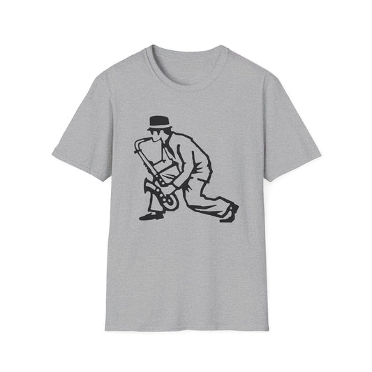 Sax Man T Shirt (S) - BLACK FRIDAY - NOG SLECHTS 1 STUK – 50% KORTING