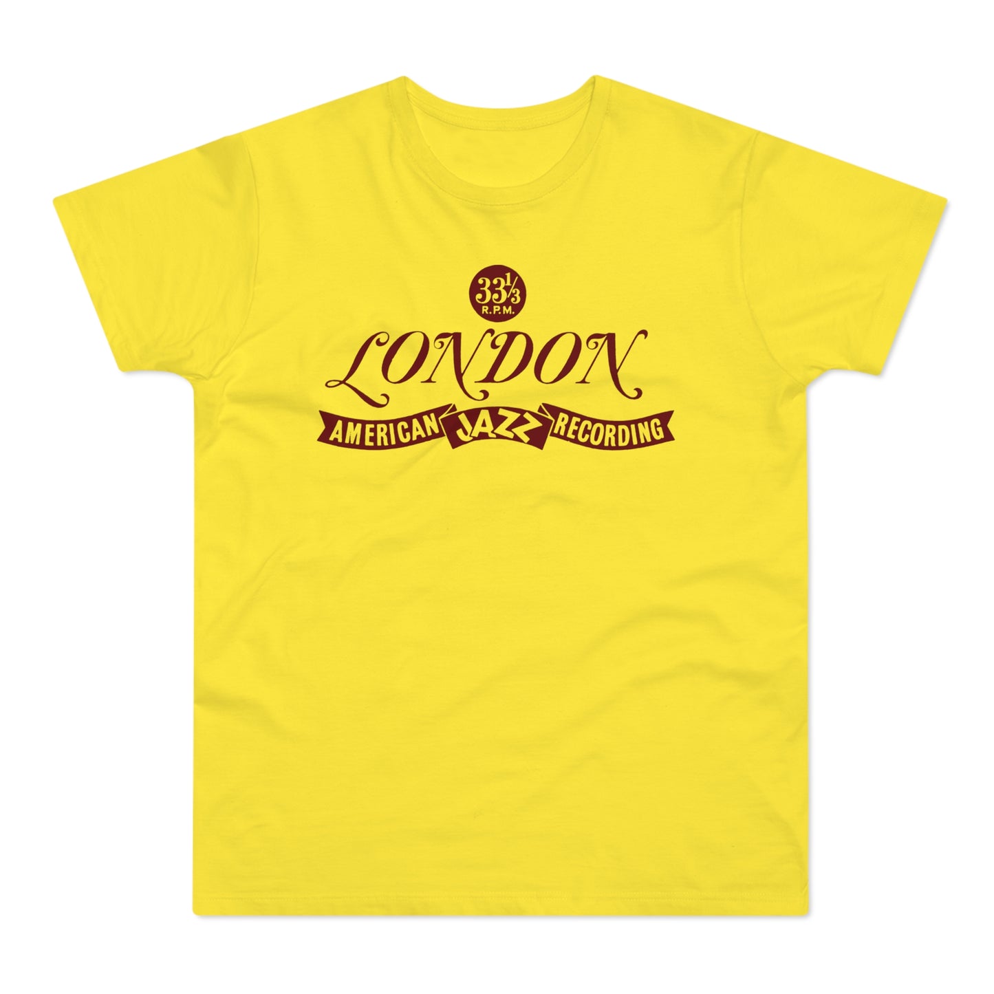 London American Jazz Records T Shirt (Standaard Gewicht)