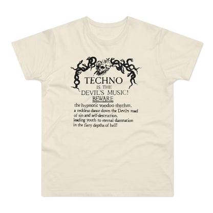 Techno is The Devil's Music T Shirt (Standaard Gewicht)